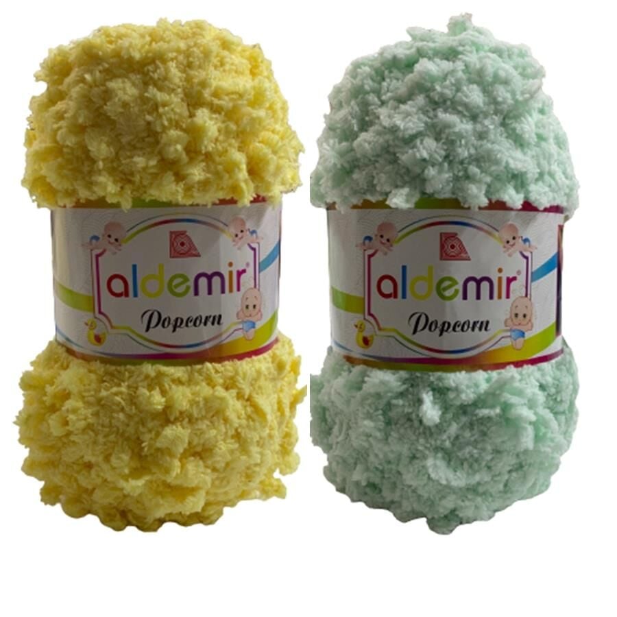 Aldemir Popcorn Ana Kuzusu Bebe El Örgü İpliği 100 gr