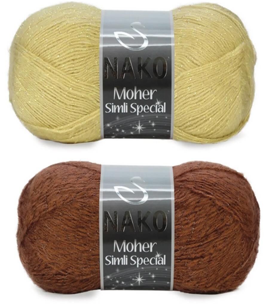Nako Moher Simli Special El Örgü İpliği 100 gr