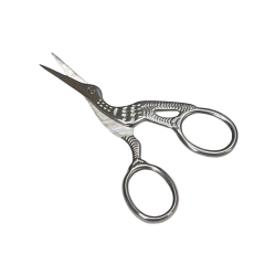 Leylek Motifli Dikiş Nakış Davet Açılış Kurdele Makası LY-889191