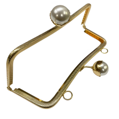 İncili Metal Çanta Sapı Bursu 21 cm M1