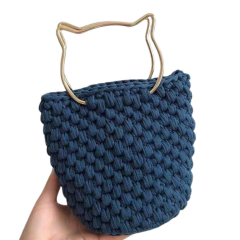 Metal Kedi Model Çanta Sapı catx3