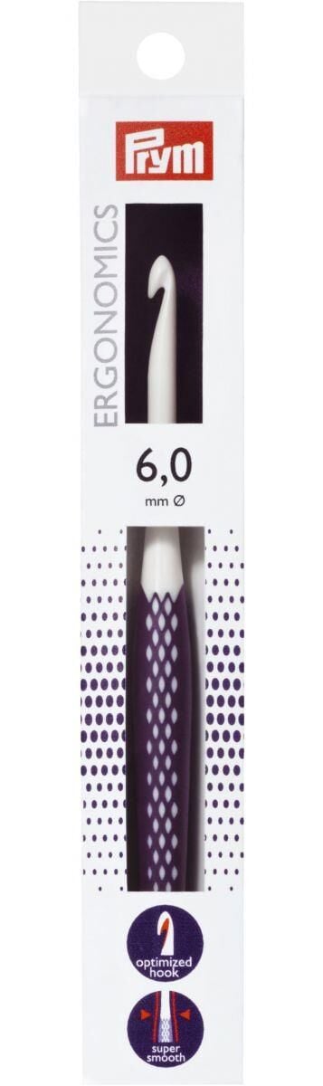 Prym Ergonomics 6 mm Ergonomik Silikon Saplı Örgü Tığı 218488