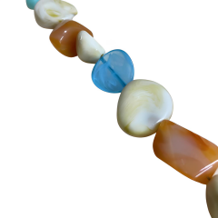 Akrilik Boncuklu Çanta Sapı 41 cm B5T