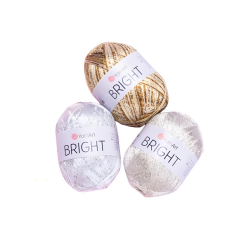 YarnArt Bright Simli Örgü İpi 90 gr