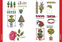 Tuva Kanaviçe Motif Serisi 1 Bahçe ve Çiçekler