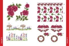 Tuva Kanaviçe Motif Serisi 1 Bahçe ve Çiçekler