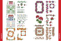 Tuva Kanaviçe Motif Serisi 1 Bahçe ve Çiçekler