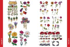 Tuva Kanaviçe Motif Serisi 1 Bahçe ve Çiçekler