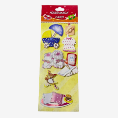 Sticker Seti İki Katlı Kabartmalı jna3