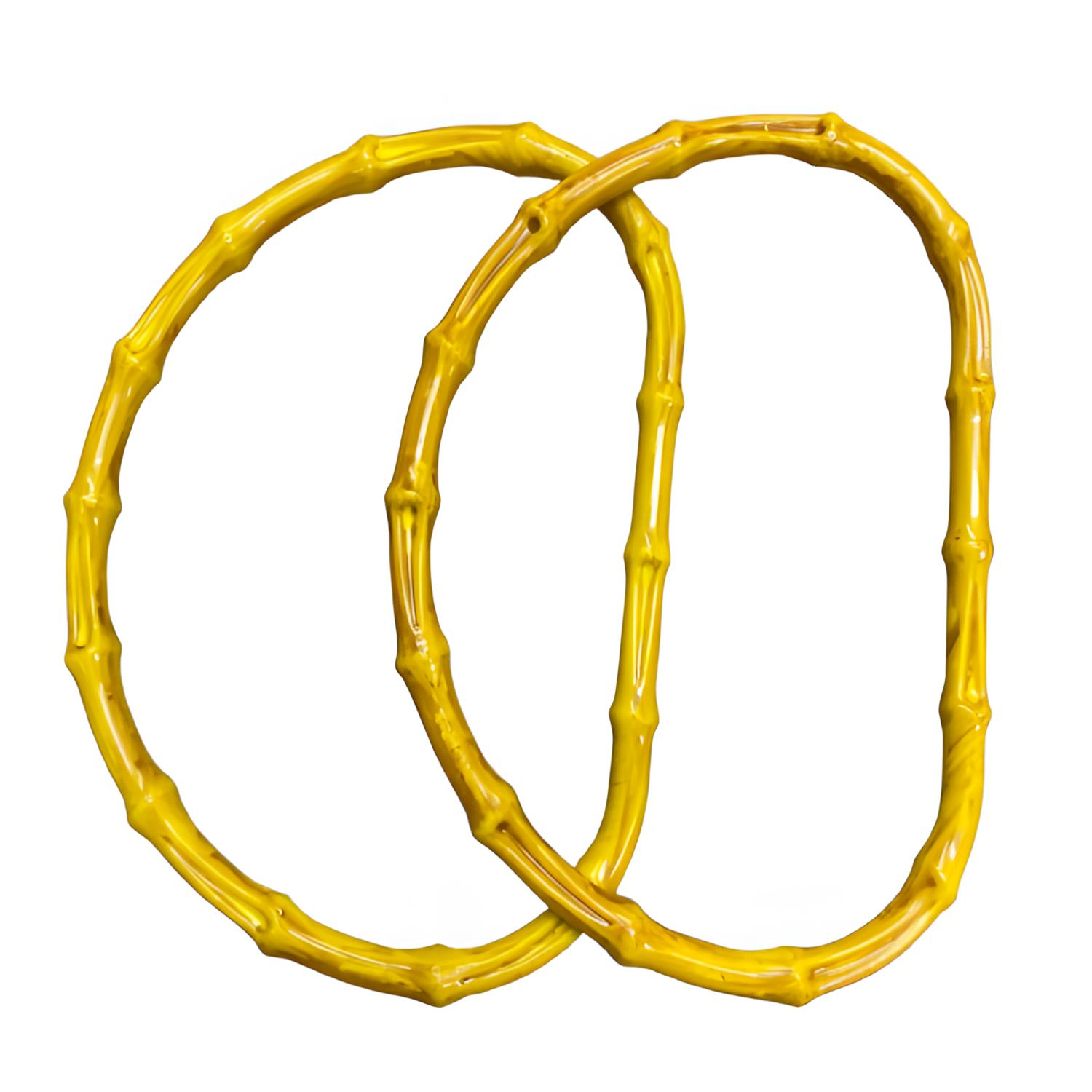 Bambu Görünümlü Akrilik Çanta Sapı 14*20 cm T3M