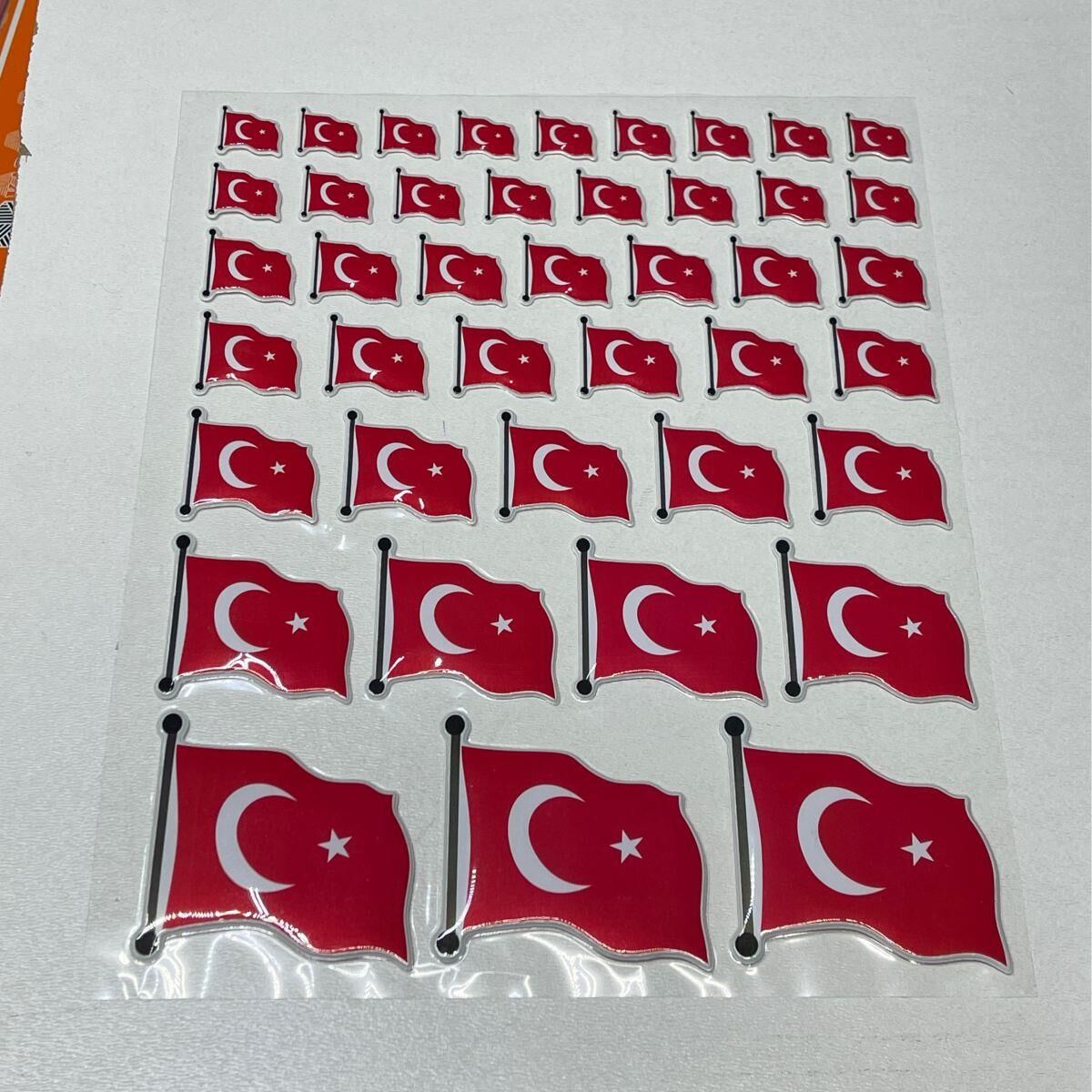 Sticker Seti Türk Bayrağı tbs
