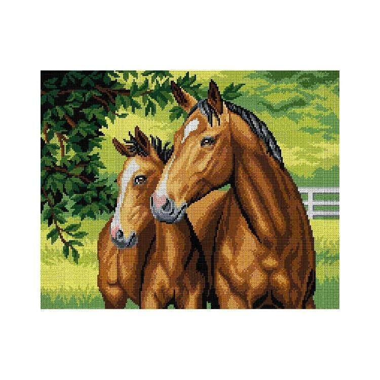 Orchidea Baskılı Goblen Atlar 3013 40*50 cm