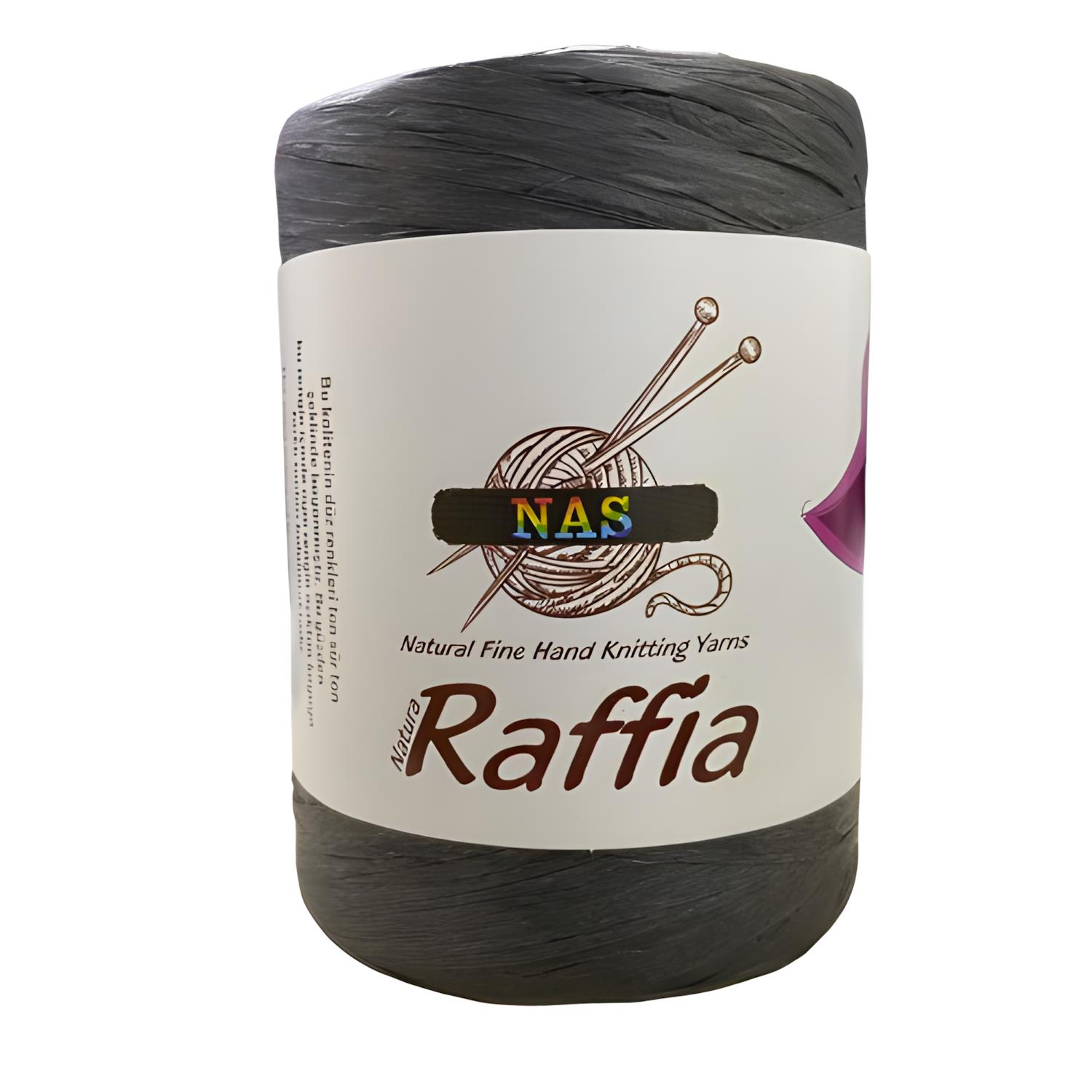 Nas Natura Yumuşak Raffia Rafya 100 gr NSX100 D45 Siyah