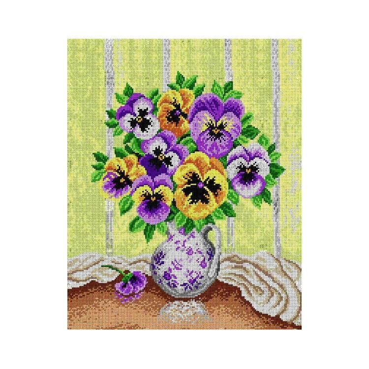 Orchidea Baskılı Goblen Hercai Menekşeler 1962 40*50 cm