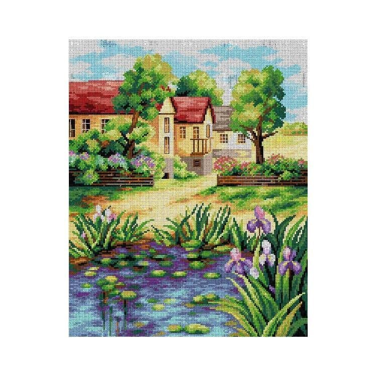 Orchidea Baskılı Goblen Ev Manzara 2392 40*50 cm