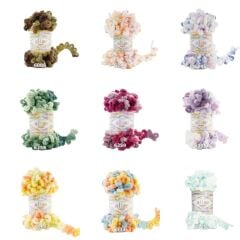 Alize Puffy Color 100gr Ebruli Kadife El Örgü İpi İpliği Yünü