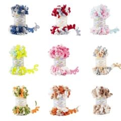 Alize Puffy Color 100gr Ebruli Kadife El Örgü İpi İpliği Yünü