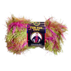 Fun Fur Stripes Sakallı El Örgü İpliği 40-50 gr