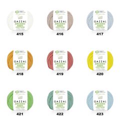 Gazzal Organic Baby Cotton El Örgü İpi 50gr