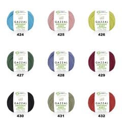 Gazzal Organic Baby Cotton El Örgü İpi 50gr