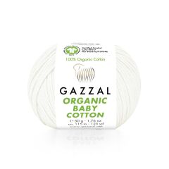 Gazzal Organic Baby Cotton El Örgü İpi 50gr