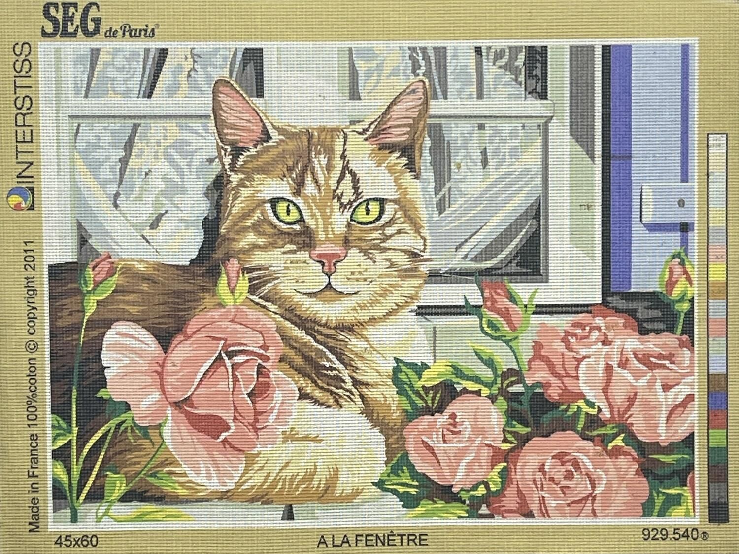 Seg Baskılı Goblen 929 540 A La Fenetre 45x60cm Tablo Pano Sadece Goblen Kumaşı SORUNSUZ