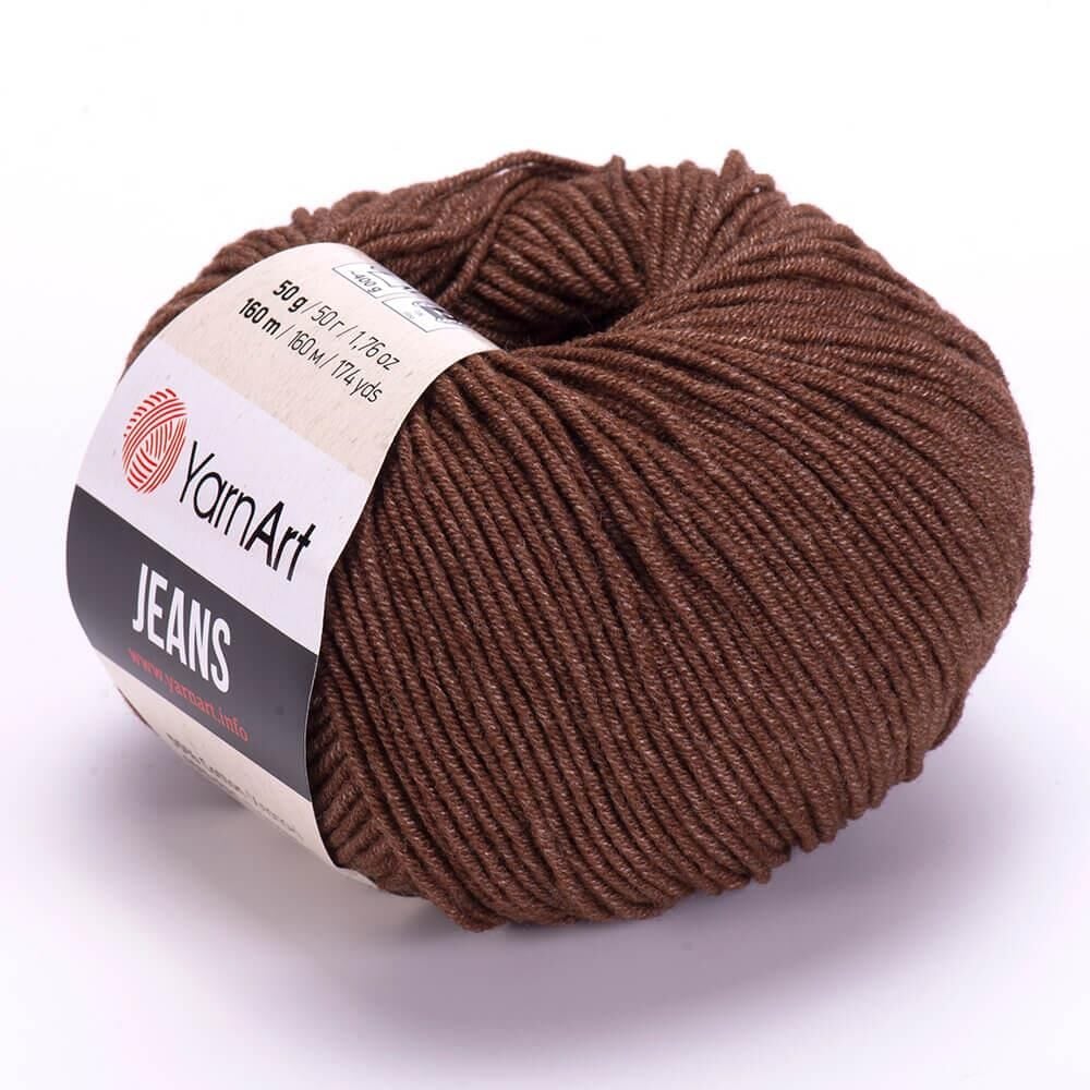 YarnArt Jeans 50gr Pamuk Cotton Amigurumi El Örgü İpi İpliği Yünü 70 Kahverengi