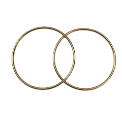 Yuvarlak Metal Çanta Sapı 13 cm CC2 03 Gümüş