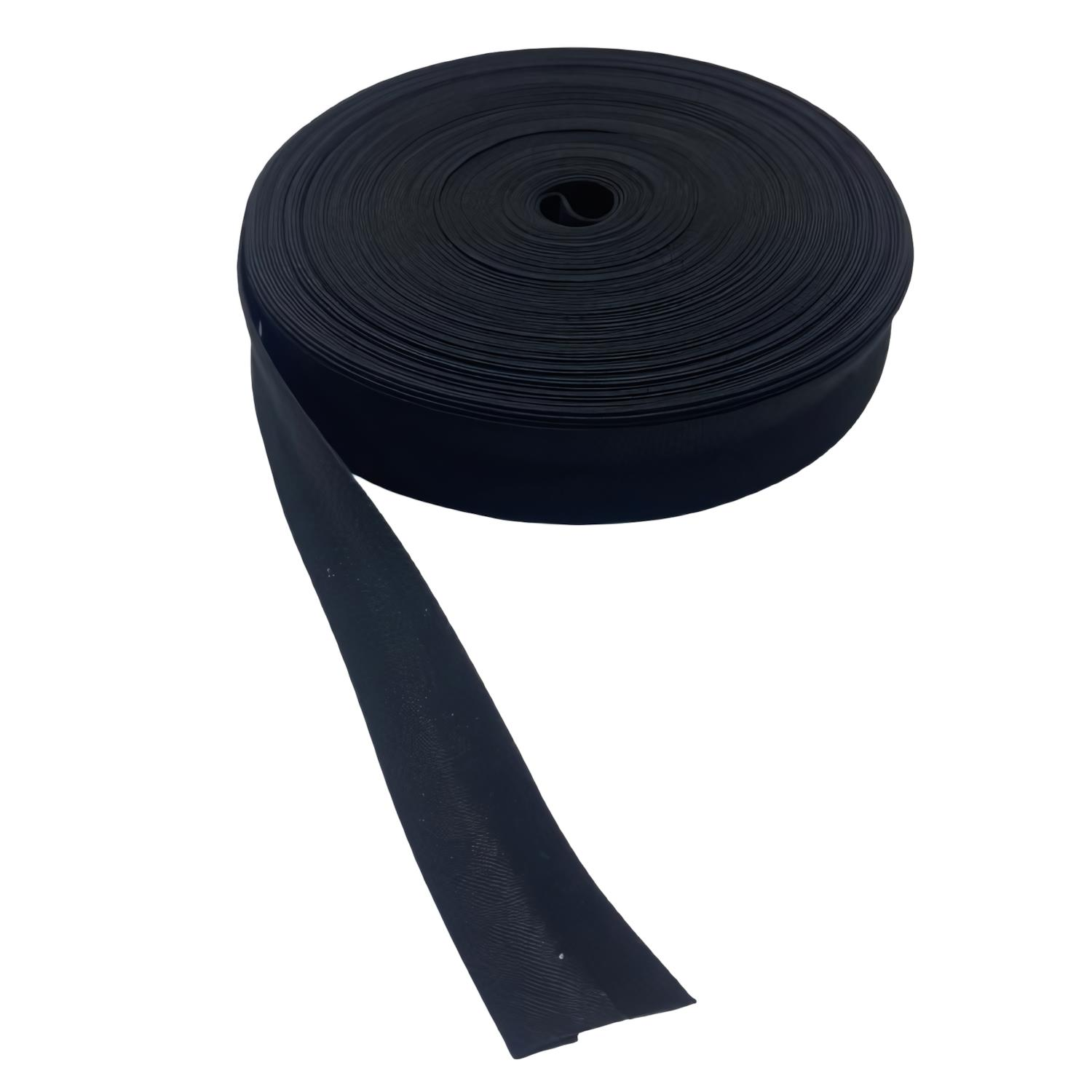 Şık Cotton Koton Katlı Biye 2 cm 25 mt 096 Siyah