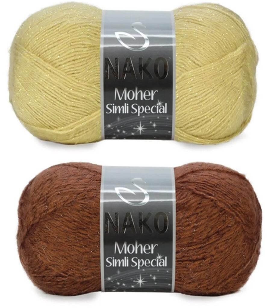 Nako Moher Simli Special El Örgü İpliği 100 gr
