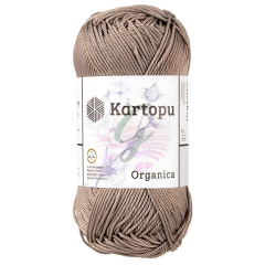 Kartopu Organica ve Prints Amigurumi Pamuk Cotton El Örgü İpi K019 Krem