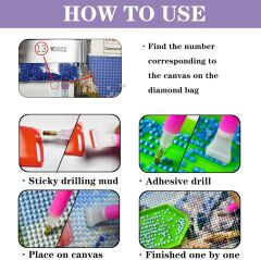 5D Yapışan Boncuk Goblen Mozaik Tablo Pano 50*65 cm 87025