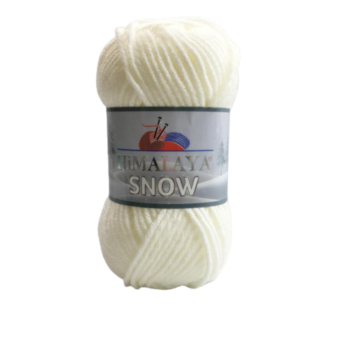 Himalaya Snow El Örgü İpi 100 gr 75501 Kırık Beyaz