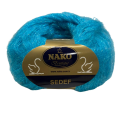 Nako Boutique Sedef El Örgü İpliği 50 gr 208 Beyaz