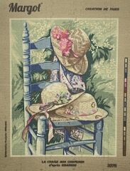 Margot Baskılı Goblen 133 3278 La Chaise Aux Chapeaux 50x65cm Tablo Pano