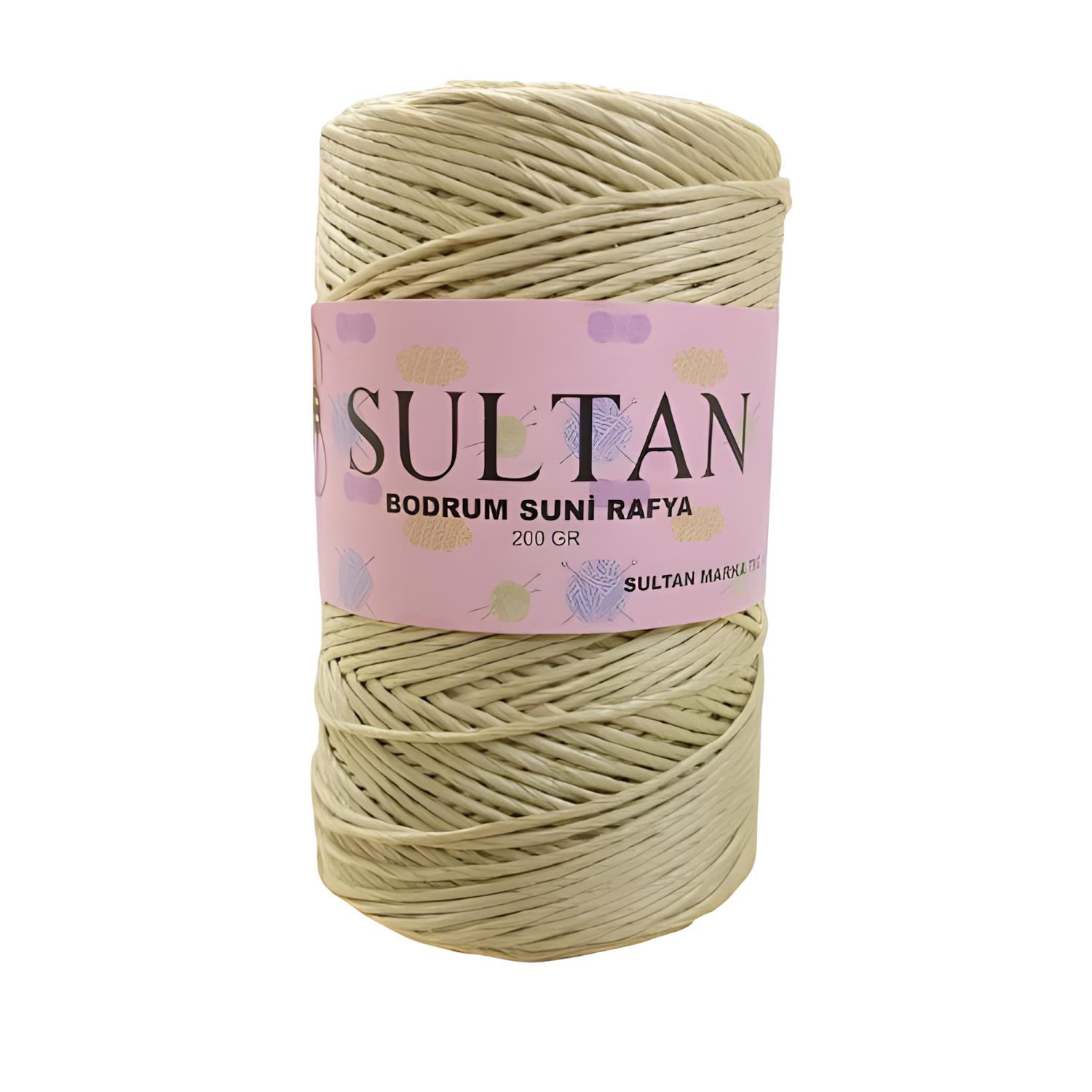 Sultan Bodrum Suni Raffia Rafya El Örgü İpi 200 gr