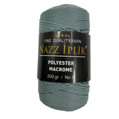 Nazz Polyester Makrome El Örgü İpi 200 gr 56 Parlak Kahve