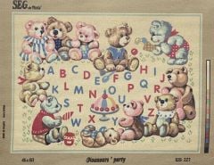 Seg Baskılı Goblen 929 227 Nounours Party 45x60cm Tablo Pano