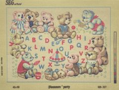 Seg Baskılı Goblen 929 227 Nounours Party 45x60cm Tablo Pano