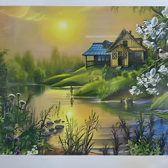 5D Yapışan Boncuk Goblen Mozaik Tablo Pano 40 x 50 cm 77219