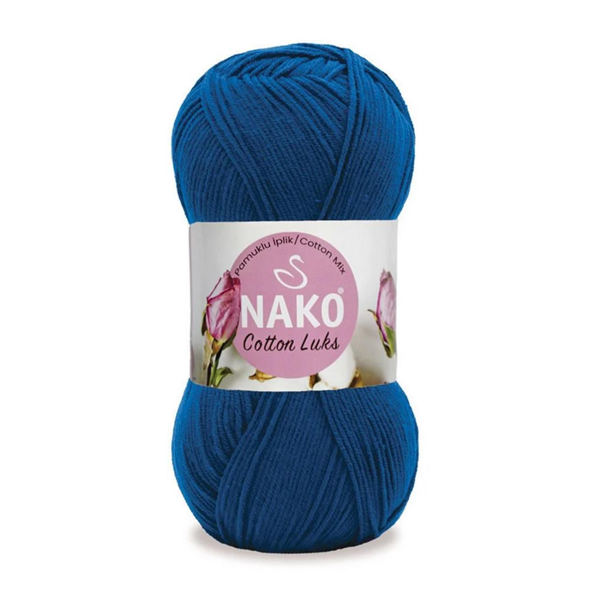 Nako Cotton Luks El Örgü İpliği 100 gr 97562 Petrol Mavi