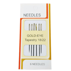 Needles Etamin Kaneviçe İğnesi Altın Gözlü Küt Uçlu