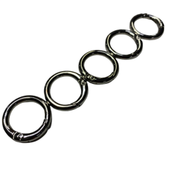 Metal Yaylı Papağan Çanta Halkası-Klips 1 Çift