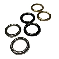 Metal Yaylı Papağan Çanta Halkası-Klips 1 Çift