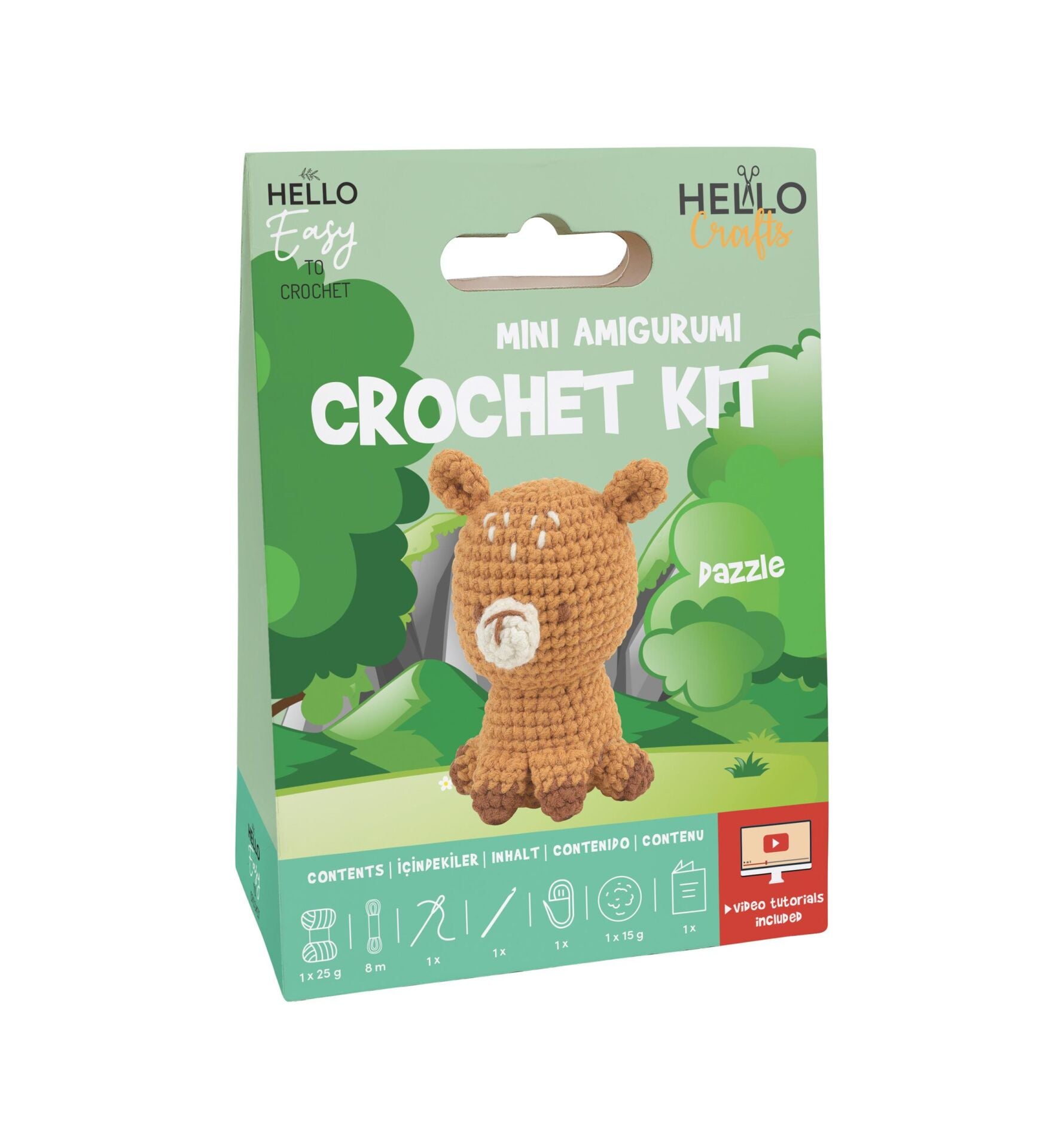 Hello Mini Amigurumi Crochet Kit Pazzle HCx108