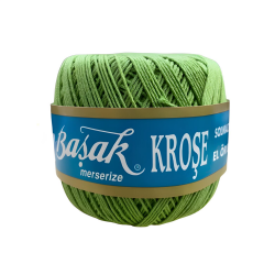 Altın Başak Kroşe Solmaz Merserize El Örgü Dantel İpliği 50 gr 0869 Çağla Yeşili