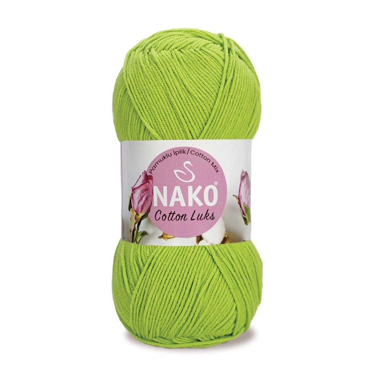 Nako Cotton Luks El Örgü İpliği 100 gr 97567 Fıstık Yeşili