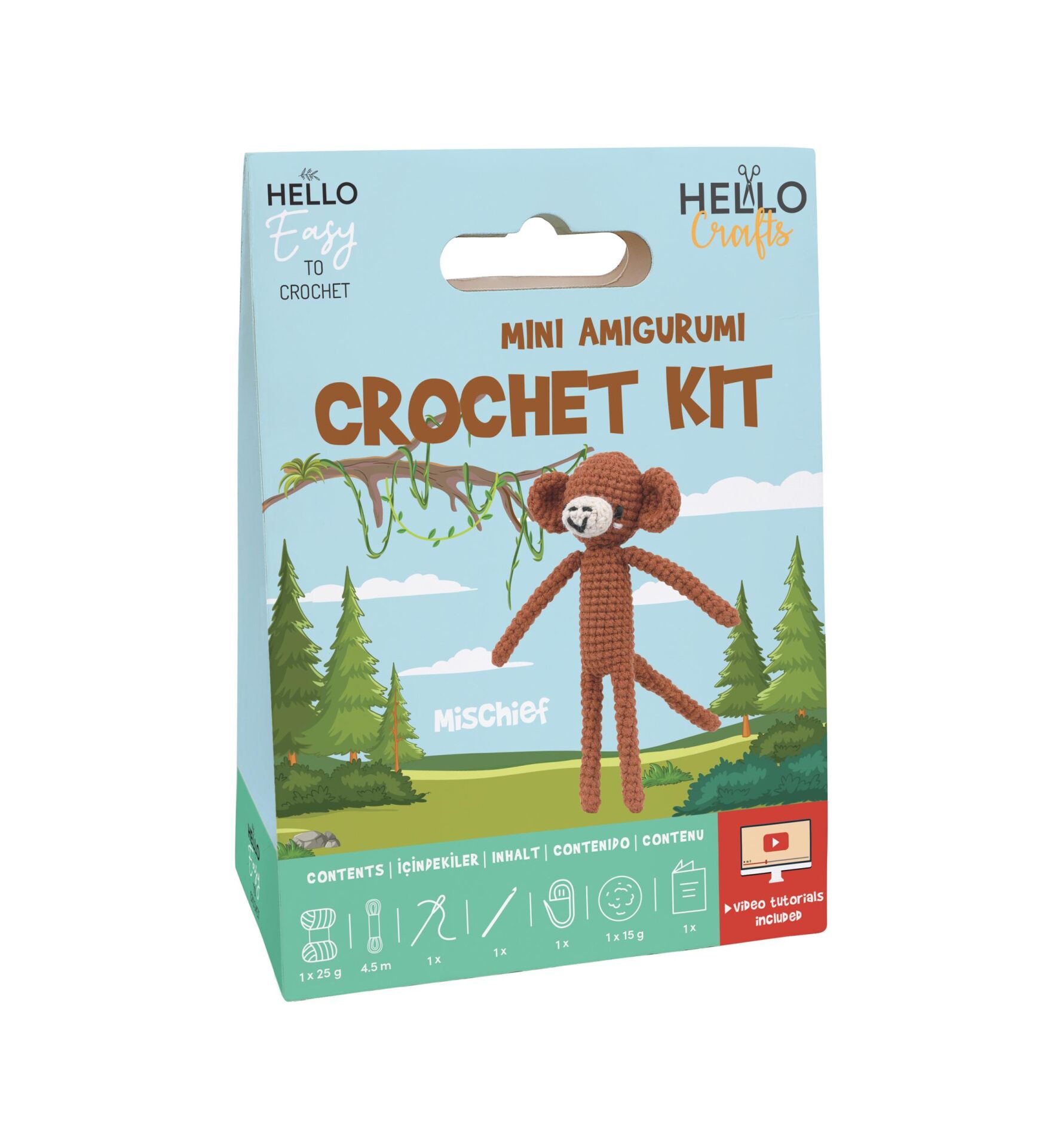 Hello Mini Amigurumi Crochet Kit Mischief HCx128