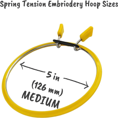 Nurge Metal Kasnak Yaylı Mandallı Nakış Kasnağı 12,6 cm