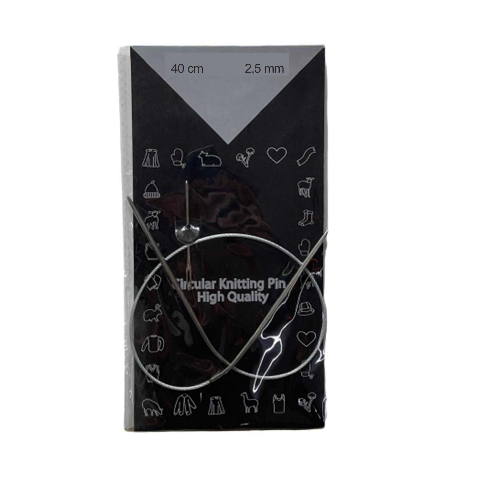 Misinalı Şiş 40cm Çelik smsc02 2,5